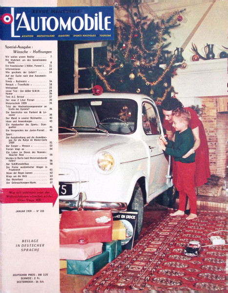L´Automobile No. 153 - Januar 1959