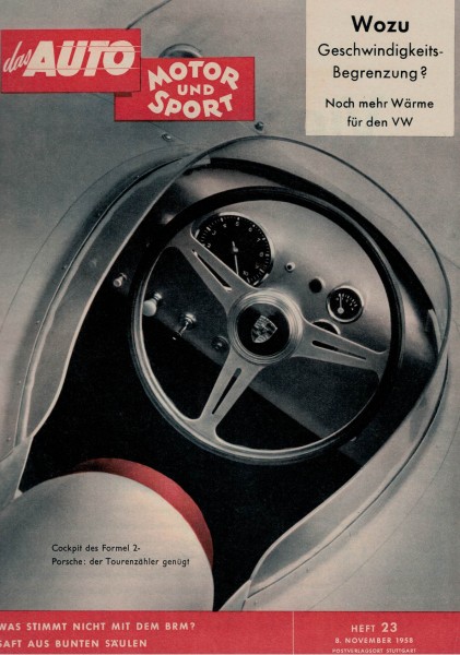 Auto Motor und Sport 1958 Heft 23 - 08.11.1958 - London Motor Show