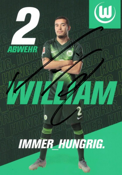Autogrammkarte - VfL Wolfsburg - William - Original Signatur