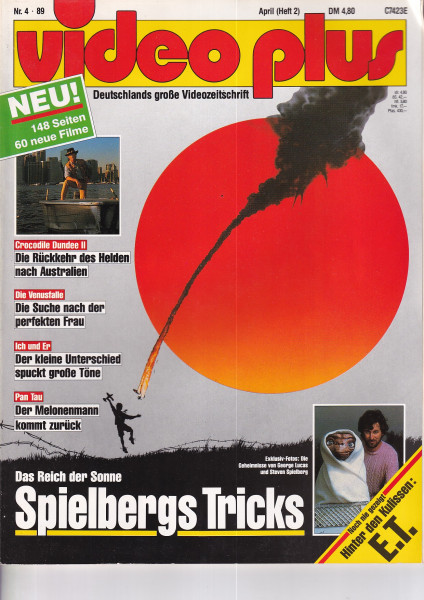 Video Plus Zeitschrift, Heft Nr. 02, April 1989 - Crocodile Dundee II, Die Venusfalle, Pan Tau, E.T.