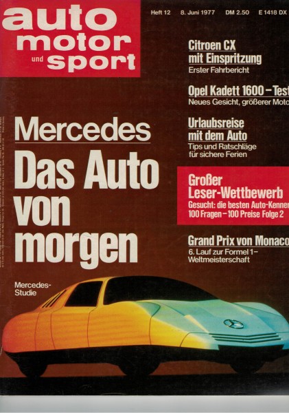 Auto Motor und Sport 1977 Heft 12-08.06.1977