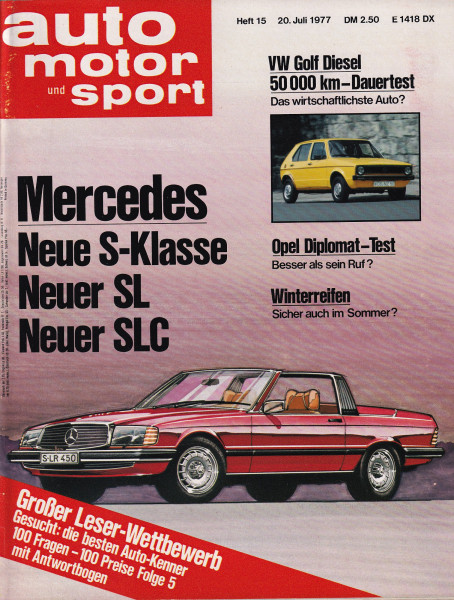 Auto Motor und Sport 1977 Heft 15 - 20.07.1977