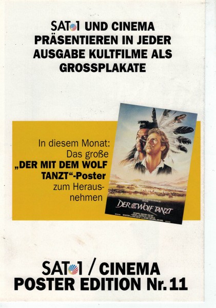 Cinema Poster Edition Nr. 11 - Der mit dem Wolf tanzt