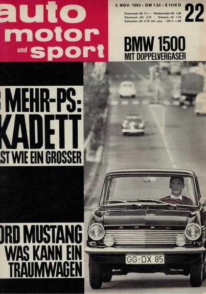 Auto Motor und Sport 1963 Heft 22-02.11.1963