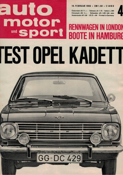 Auto Motor und Sport 1966 Heft 04-19.02.1966
