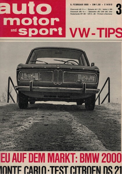 Auto Motor und Sport 1966 Heft 03-05.02.1966