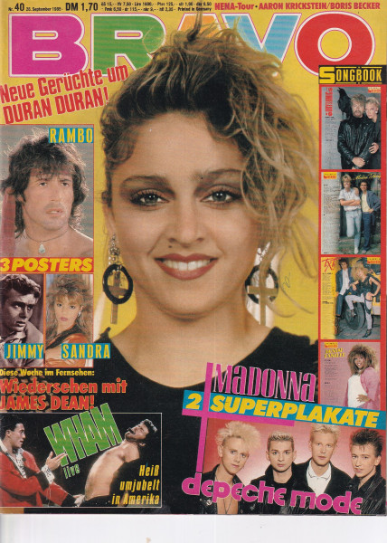 Bravo - 1985 Nr. 40 - 26.09.1985 - Peter Maffay, Sandra, C.C. Catch, Duran Duran, John Parr