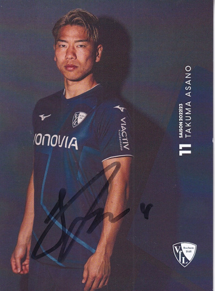 Autogrammkarte - VfL Bochum - Takuma Asano - Original Signatur