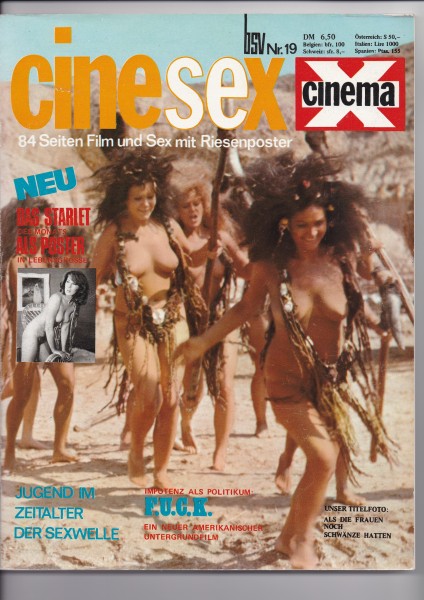 Cinema X - cinesex - Das Film-Magazin für Liebhaber - Heft-Nr. 19 + Superposter