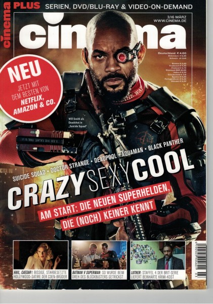 Cinema Zeitschrift, Heft Nr. 454 März 2016, George Clooney, Daniel Brühl, Emma Watson, Gerald Butler