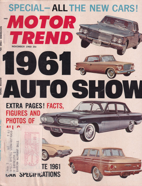 Motor Trend - 1960 November