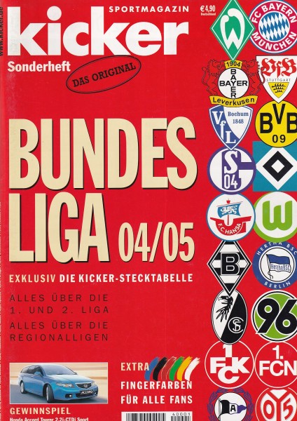 Kicker Sonderheft Bundesliga 2004/05