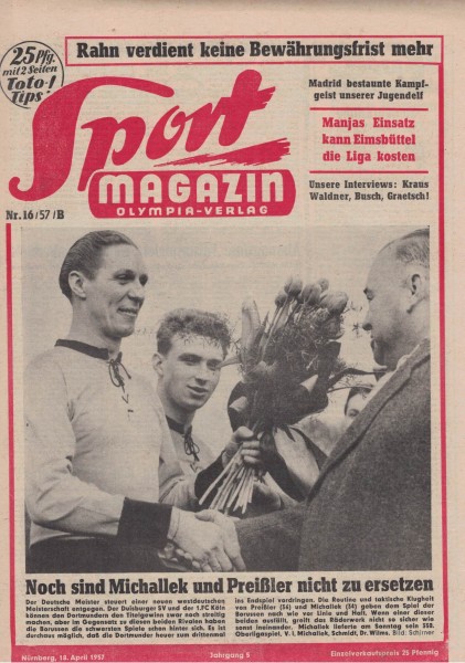 Sport Magazin - 1957 16 B - 18. April 1957