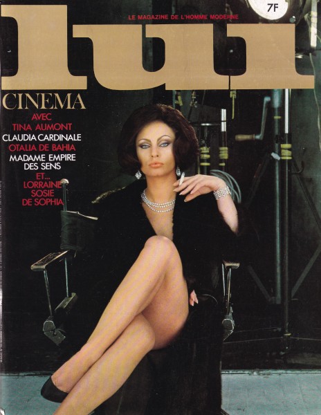 Lui - France - 1976 - Nr. 155 - Tina Aumont, Claudia Cardinale, Mira Fonseca, Sophia Loren