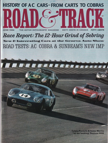 Road & Track - 1964 June - AC Cobra, Sunbeam IMP, Ford GT