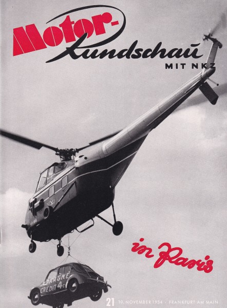 Motor Rundschau 1954 Heft 21 - 10.11.1954 - Mercedes-Benz Typ 220a, BSA Typ A 7, Lloyd 1955