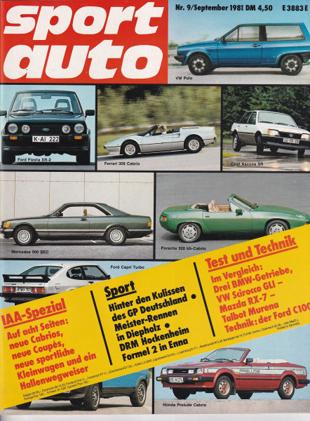 sport auto - 1981 September