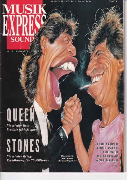 Musik Express Sounds - 1989 August - Queen, Rolling Stones, Cyndi Lauper, Chris Isaak, The Who