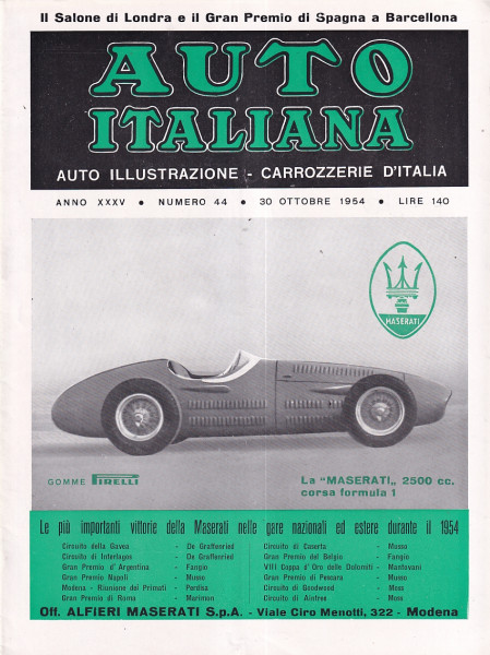 Auto Italiana - 1954 - Nr. 44