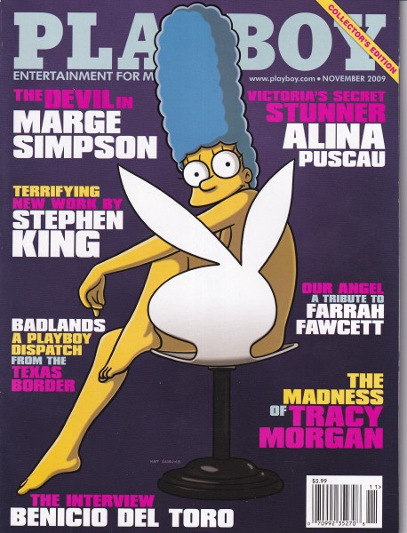 Playboy USA 2009-11 November - Marge Simson, Farrah Fawcett, Alina Puscau