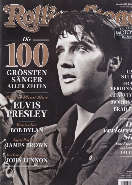 Rolling Stone 2009-02 Februar - Ausgabe 167 - Elvis Presley, Bob Dylan, James Brown, U2 - mit CD