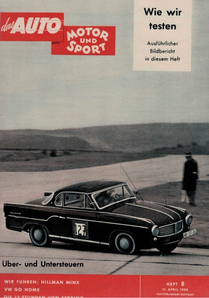 Auto Motor und Sport 1959 Heft 08 - 11.04.1959 - Hillman Minx