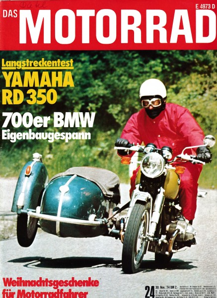 Das Motorrad - 1974 - Heft 24 - Yamaha RD 350 Kawasaki 250 ccm Trial