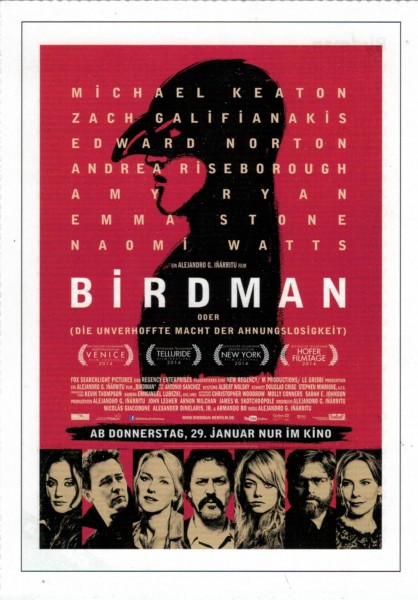 Cinema Filmkarte "Birdman"