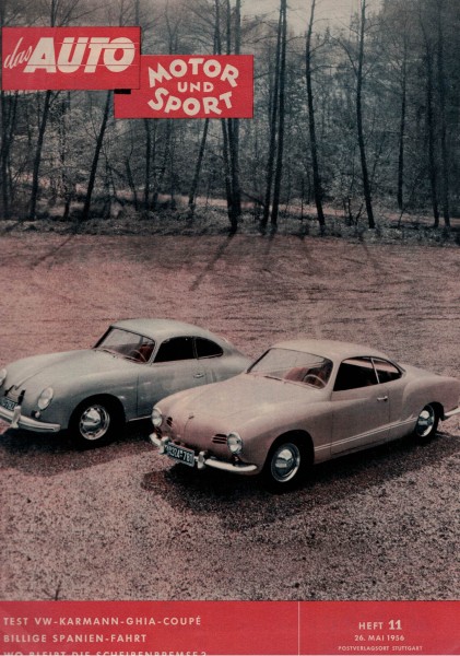 Auto Motor und Sport 1956 Heft 11 - 26.05.1956 - VW-Karmann-Ghia-Coupé