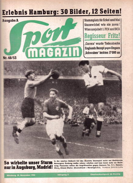 Sport Magazin - 1953 48 A - 25. November 1953