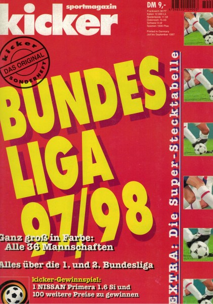 Kicker Sonderheft Bundesliga 1997/98