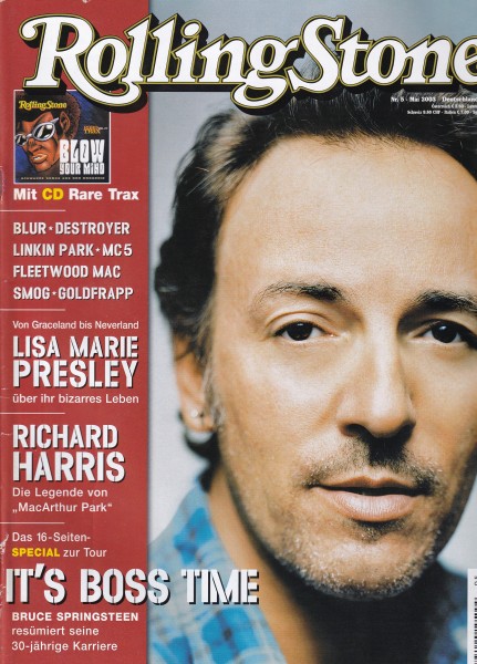 Rolling Stone 2003-05 Mai - Ausgabe 103 - Bruce Springsteen, Lisa Maria Presley, Richard Harris - mi