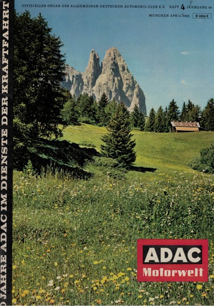 ADAC Motorwelt 1963 Heft 4 - Glas Coupé 1204, Opel Rekord