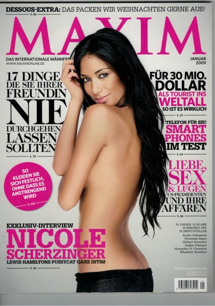 Maxim 2009-01 Januar, Nicole Scherzinger