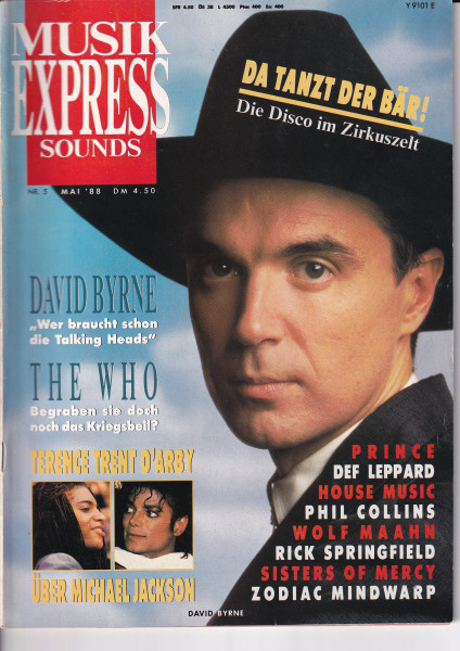 Musik Express Sounds - 1988 Mai - David Byrne, The Who, Michael Jackson, Prince, Def Leppard