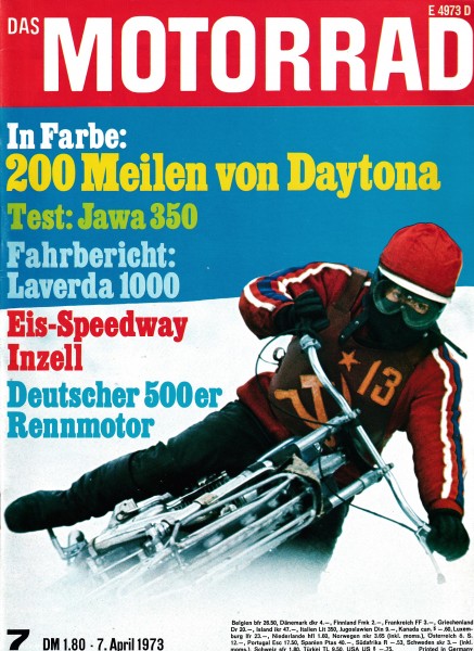 Das Motorrad - 1973 - Heft 07 - Jawa 350, Laverda 1000