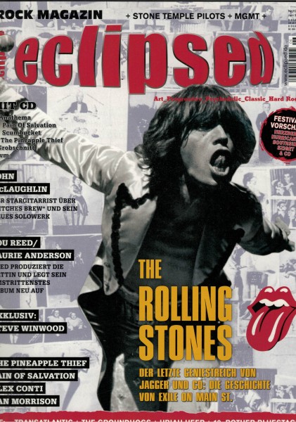 eclipsed Rock Magazin Nr. 121, 06-2010, mit CD, The Rolling Stones