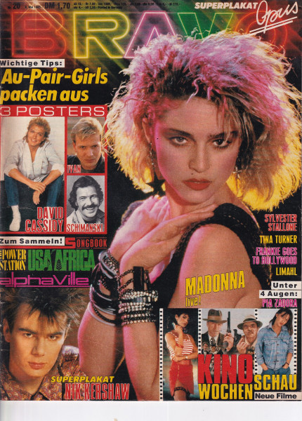 Bravo - 1985 Nr. 20 - 09.05.1985 - Madonna, Tina Turner, Limahl, Pia Zadora