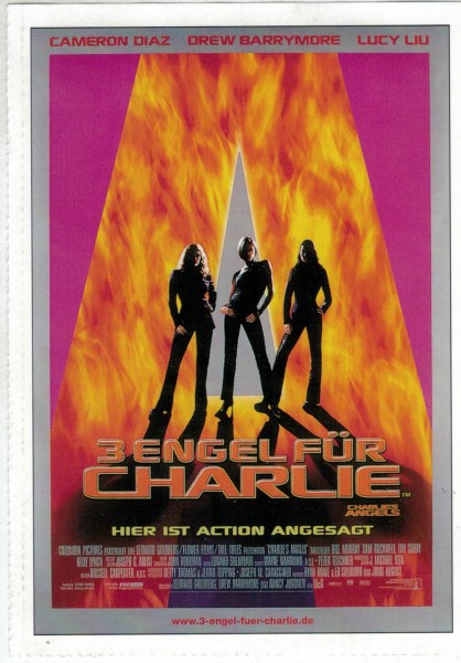 Cinema Filmkarte " 3 Engel für Charlie" - Cameron Diaz, Drew Barrymore, Lucy Liu