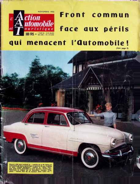 L´Action, Automobile et Touristique - Novembre 1956