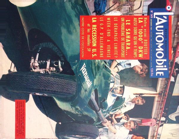 L´Automobile No. 149 - Septembre 1958