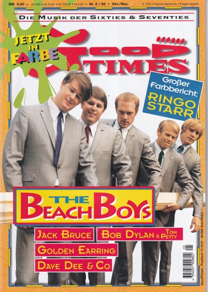 Good Times Ausgabe Nr. 36 - 1998/5 - The Beach Boys, Jack Bruce, Golden Earring