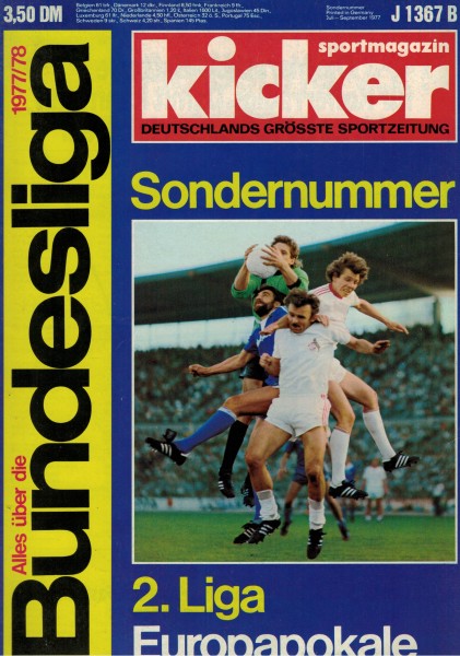 Kicker Sonderheft Bundesliga 1977/78