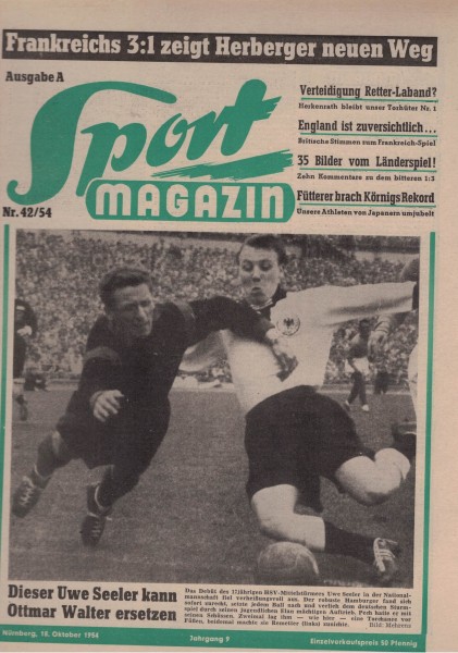 Sport Magazin - 1954 42 A - 18. Oktober 1954