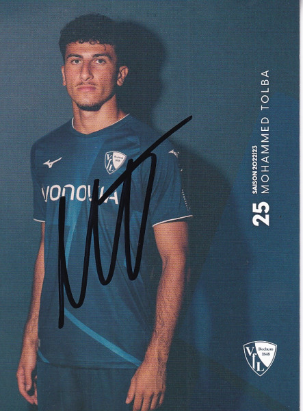 Autogrammkarte - VfL Bochum - Mohammed Tolba - Original Signatur