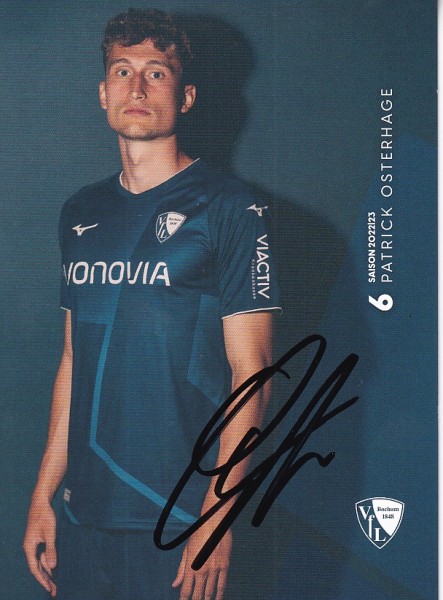 Autogrammkarte - VfL Bochum - Patrick Osterhage - Original Signatur