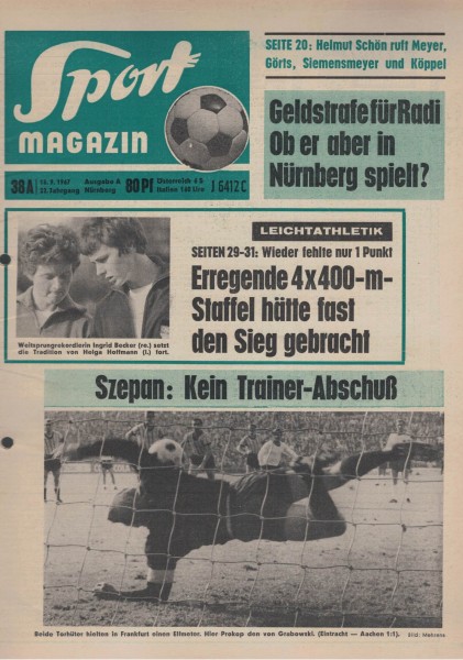 Sport Magazin - 1967 38 A - 18.09.1967