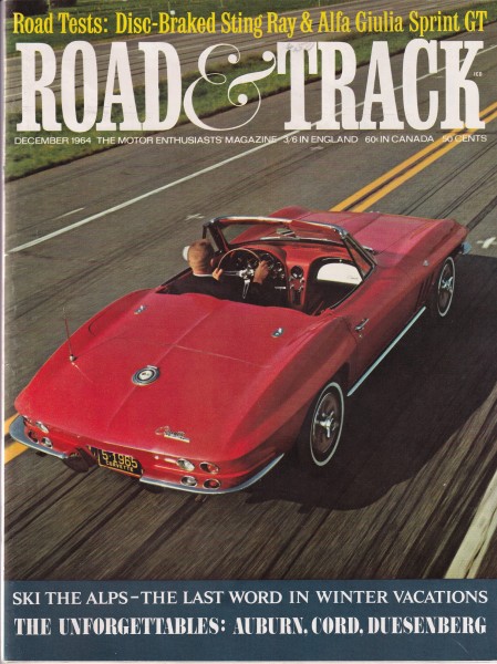 Road & Track - 1964 December - Corvette Sting Ray, Alfa Sprint GT, Alfa Romeo GTZ