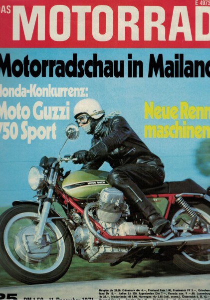 Das Motorrad - 1971 - Heft 25 - Moto Guzzi 750 Sport