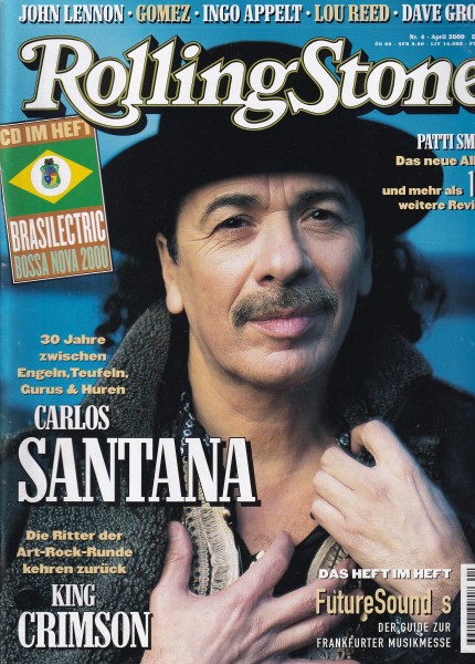 Rolling Stone 2000-04 April - Ausgabe 66 - Patti Smith, Carlos Santana, John Lennon - mit CD